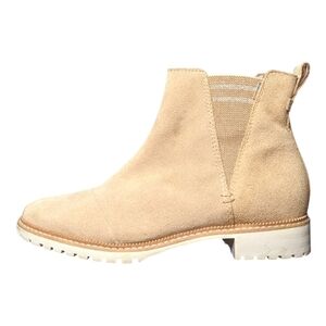 Toms | Cleo Light Tan Suede Slip On Chelsea Boots Women's Size 7.5